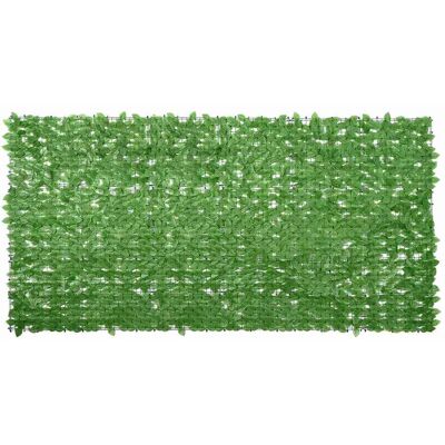 vidaXL Balkonscherm met groene bladeren 300x150 cm vidaXL Balkonscherm met groene bladeren 300x150 cm