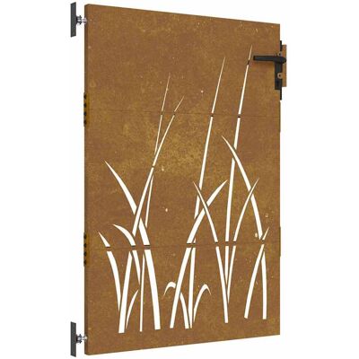 vidaXL Poort 85x150 cm grasontwerp cortenstaal vidaXL Poort 85x150 cm grasontwerp cortenstaal