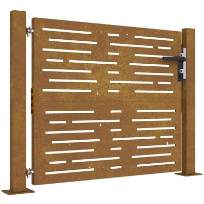 vidaXL Poort 100x75 cm vierkant cortenstaal vidaXL Poort 100x75 cm vierkant cortenstaal