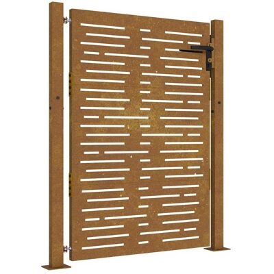vidaXL Poort 100x125 cm vierkant cortenstaal vidaXL Poort 100x125 cm vierkant cortenstaal