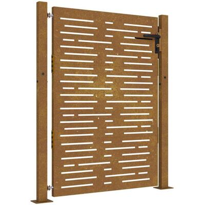 vidaXL Poort 100x150 cm vierkant cortenstaal vidaXL Poort 100x150 cm vierkant cortenstaal
