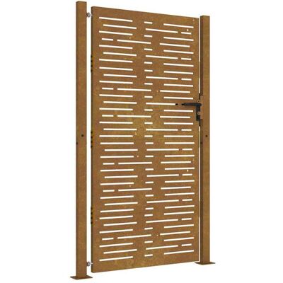 vidaXL Poort 100x175 cm vierkant cortenstaal vidaXL Poort 100x175 cm vierkant cortenstaal