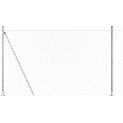 vidaXL Buitenverhoogd hekwerk met betonnen basis 10 x 1,4 m Mesh vidaXL Buitenverhoogd hekwerk met betonnen basis 10 x 1,4 m Mesh