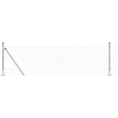 vidaXL Buitenverhoogd hekwerk met betonnen basis 25 x 0,6 m Mesh vidaXL Buitenverhoogd hekwerk met betonnen basis 25 x 0,6 m Mesh