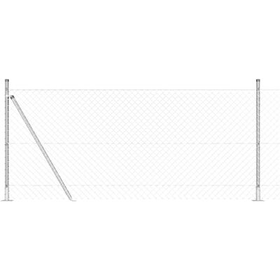 vidaXL Buitenverhoogd hekwerk met betonnen basis 25 x 1 m Mesh vidaXL Buitenverhoogd hekwerk met betonnen basis 25 x 1 m Mesh