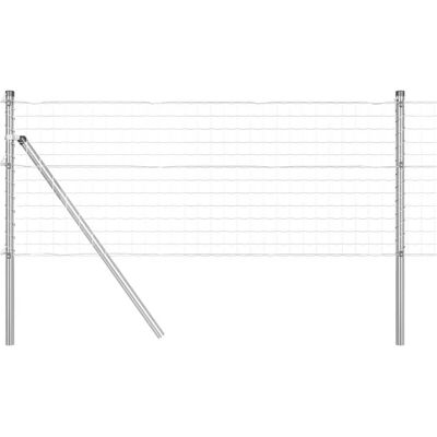 vidaXL Buiten Euro Hek Grondbevestiging 25 x 0,6 m Zilverkleurig Mesh vidaXL Buiten Euro Hek Grondbevestiging 25 x 0,6 m Zilverkleurig Mesh