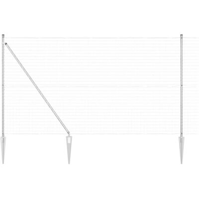 vidaXL Eurohek met Puntige Spikes 10 x 1,6 m Gegalvaniseerd staal Mesh vidaXL Eurohek met Puntige Spikes 10 x 1,6 m Gegalvaniseerd staal Mesh