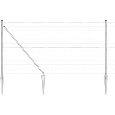 vidaXL Eurohek met Puntige Spikes 10 x 1,2 m Gegalvaniseerd staal Mesh vidaXL Eurohek met Puntige Spikes 10 x 1,2 m Gegalvaniseerd staal Mesh