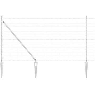 vidaXL Eurohek met Puntige Spikes 10 x 1,4 m Gegalvaniseerd staal Mesh vidaXL Eurohek met Puntige Spikes 10 x 1,4 m Gegalvaniseerd staal Mesh