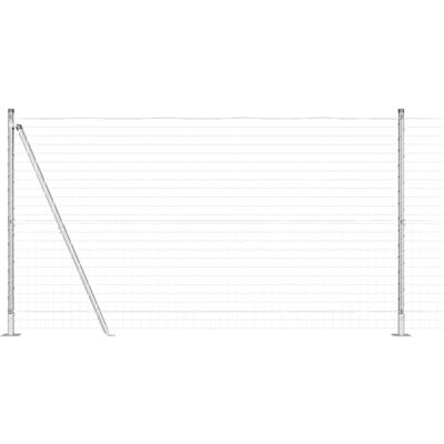 vidaXL Buiten Euro Hek met Beton Basis 10 x 1,2 m Gegalvaniseerd staal vidaXL Buiten Euro Hek met Beton Basis 10 x 1,2 m Gegalvaniseerd staal