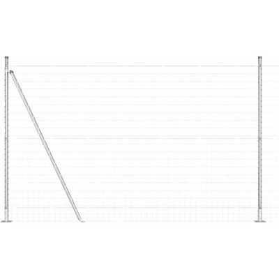 vidaXL Buiten Euro Hek met Beton Basis 10 x 1,5 m Gegalvaniseerd staal vidaXL Buiten Euro Hek met Beton Basis 10 x 1,5 m Gegalvaniseerd staal