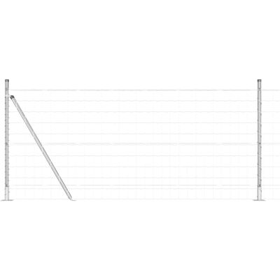 vidaXL Buiten Euro Hek met Beton Basis 10 x 1 m Gegalvaniseerd staal vidaXL Buiten Euro Hek met Beton Basis 10 x 1 m Gegalvaniseerd staal