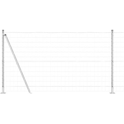 vidaXL Buiten Euro Hek met Beton Basis 10 x 1,2 m Gegalvaniseerd staal vidaXL Buiten Euro Hek met Beton Basis 10 x 1,2 m Gegalvaniseerd staal