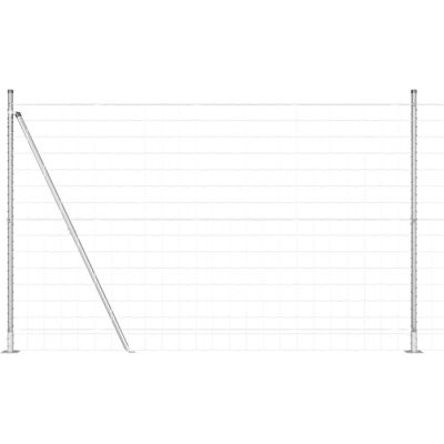 vidaXL Buiten Euro Hek met Beton Basis 10 x 1,5 m Gegalvaniseerd staal vidaXL Buiten Euro Hek met Beton Basis 10 x 1,5 m Gegalvaniseerd staal