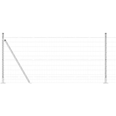 vidaXL Buiten Euro Hek met Beton Basis 25 x 1 m Gegalvaniseerd staal vidaXL Buiten Euro Hek met Beton Basis 25 x 1 m Gegalvaniseerd staal