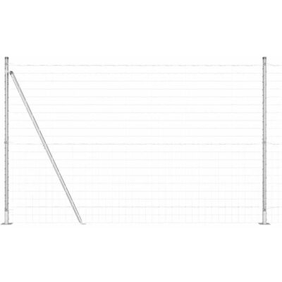 vidaXL Buiten Euro Hek met Beton Basis 10 x 1,5 m Gegalvaniseerd staal vidaXL Buiten Euro Hek met Beton Basis 10 x 1,5 m Gegalvaniseerd staal
