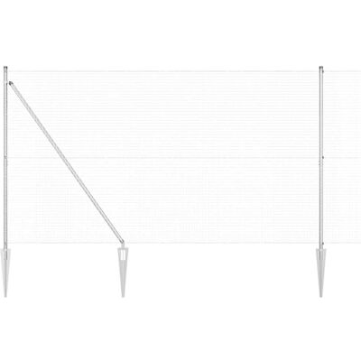 vidaXL Gelast Draadhek met Spikes 10 x 1,6 m Gegalvaniseerd staal Mesh vidaXL Gelast Draadhek met Spikes 10 x 1,6 m Gegalvaniseerd staal Mesh
