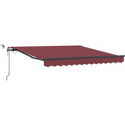 vidaXL Luifel automatisch uittrekbaar met LED's 300x250 cm bordeaux vidaXL Luifel automatisch uittrekbaar met LED's 300x250 cm bordeaux