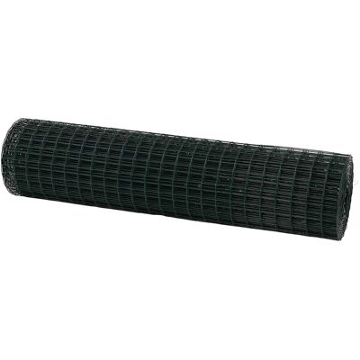 vidaXL Euro Hek Groen 1,4 x 10 m PVC-gelaagd ijzer vidaXL Euro Hek Groen 1,4 x 10 m PVC-gelaagd ijzer