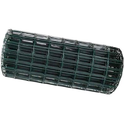 vidaXL Euro Hek Groen 0,4 x 25 m PVC-gelaagd ijzer vidaXL Euro Hek Groen 0,4 x 25 m PVC-gelaagd ijzer