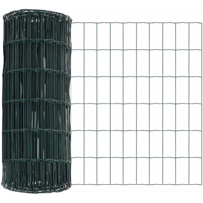 vidaXL Euro Hek Groen 0,4 x 25 m PVC-gelaagd ijzer vidaXL Euro Hek Groen 0,4 x 25 m PVC-gelaagd ijzer