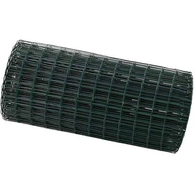 vidaXL Euro Hek Groen 0,4 x 25 m PVC-gelaagd ijzer vidaXL Euro Hek Groen 0,4 x 25 m PVC-gelaagd ijzer