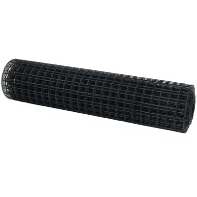 vidaXL Euro Hek Grijs 1,2 x 10 m PVC-gelaagd ijzer vidaXL Euro Hek Grijs 1,2 x 10 m PVC-gelaagd ijzer