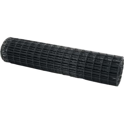 vidaXL Euro Hek Grijs 1 x 25 m PVC-gelaagd ijzer vidaXL Euro Hek Grijs 1 x 25 m PVC-gelaagd ijzer