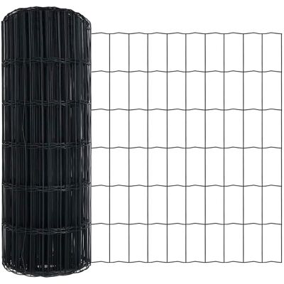 vidaXL Euro Hek Grijs 0,6 x 50 m PVC-gelaagd ijzer vidaXL Euro Hek Grijs 0,6 x 50 m PVC-gelaagd ijzer