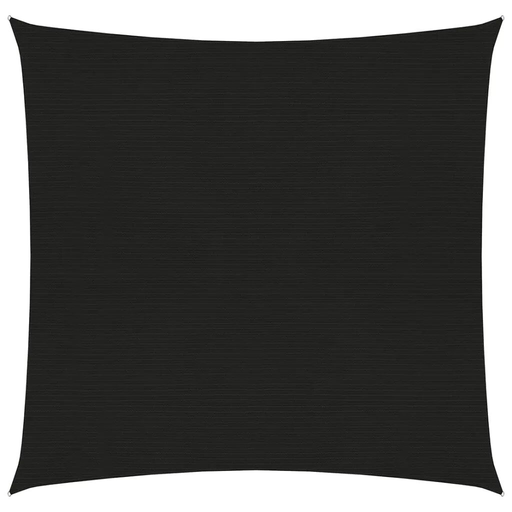 vidaXL Zonnezeil 160 g/m² 2,5x3 m HDPE zwart