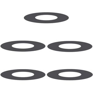 vidaXL geschikt voor vlakke boomringen 5 pcs Zwart Ø30 / 60 cm Staal vidaXL geschikt voor vlakke boomringen 5 pcs Zwart Ø30 / 60 cm Staal