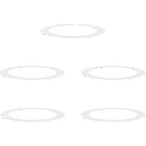 vidaXL geschikt voor vlakke boomringen 5 pcs Wit Ø90 / 120 cm Staal vidaXL geschikt voor vlakke boomringen 5 pcs Wit Ø90 / 120 cm Staal