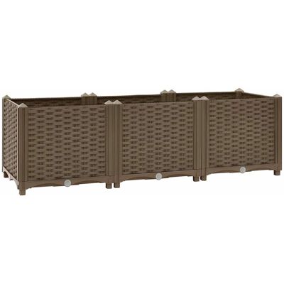 vidaXL Verhoogd bed 120x40x38 cm polypropyleen vidaXL Verhoogd bed 120x40x38 cm polypropyleen