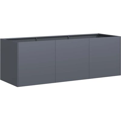 vidaXL Plantenbak Antraciet 120x40x40 cm Koudgewalst Staal vidaXL Plantenbak Antraciet 120x40x40 cm Koudgewalst Staal