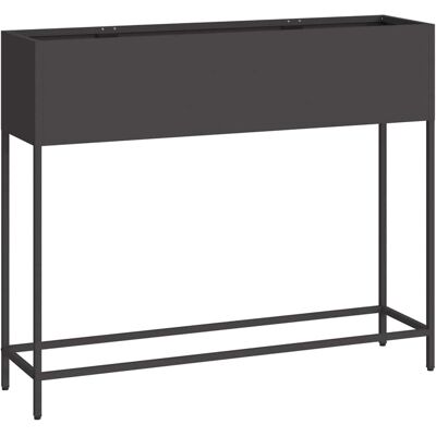 vidaXL Verhoogde Tuin Plantenbak Zwart 100 x 26 x 82 cm Staal vidaXL Verhoogde Tuin Plantenbak Zwart 100 x 26 x 82 cm Staal