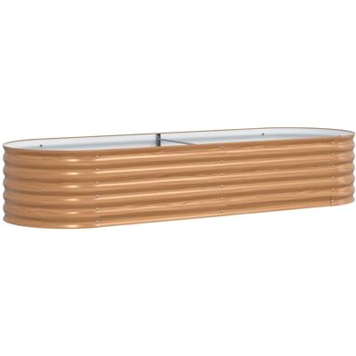 vidaXL Verhoogd bed Bruin 240 x 80 x 44 cm Staal vidaXL Verhoogd bed Bruin 240 x 80 x 44 cm Staal