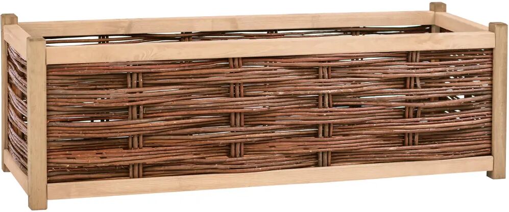 vidaXL Plantenbak verhoogd 120x40x40 cm massief grenenhout