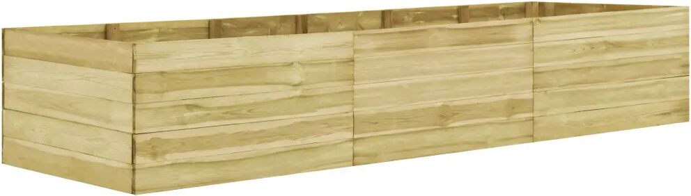 vidaXL Plantenbak verhoogd 450x150x54 cm geïmpregneerd grenenhout