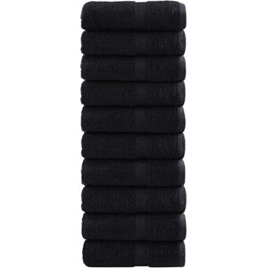 vidaXL Gastendoek SOLUND 50 pcs Zwart 30 x 30 cm 550 gsm vidaXL Gastendoek SOLUND 50 pcs Zwart 30 x 30 cm 550 gsm