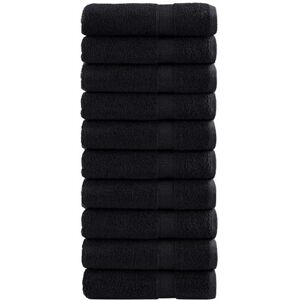 vidaXL Gastendoek SOLUND 25 pcs Zwart 100 x 150 cm 550 gsm vidaXL Gastendoek SOLUND 25 pcs Zwart 100 x 150 cm 550 gsm
