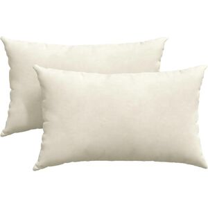 vidaXL Zitkussens 2 pcs Crème 50 x 30 cm Corduroy stof vidaXL Zitkussens 2 pcs Crème 50 x 30 cm Corduroy stof