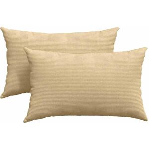 vidaXL Zitkussens 2 pcs Grijs Groen 50 x 30 cm Corduroy stof vidaXL Zitkussens 2 pcs Grijs Groen 50 x 30 cm Corduroy stof