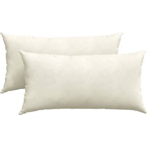 vidaXL Zitkussens 2 pcs Crème 80 x 40 cm Corduroy stof vidaXL Zitkussens 2 pcs Crème 80 x 40 cm Corduroy stof