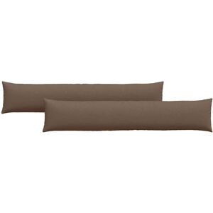 vidaXL Zitkussens 2 pcs Bruin 200 x 40 cm Stof vidaXL Zitkussens 2 pcs Bruin 200 x 40 cm Stof