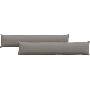 vidaXL Zitkussens 2 pcs Taupe 200 x 40 cm Stof vidaXL Zitkussens 2 pcs Taupe 200 x 40 cm Stof