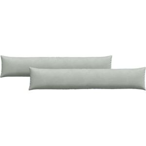 vidaXL Zitkussens 2 pcs Lichtgrijs 200 x 40 cm Corduroy stof vidaXL Zitkussens 2 pcs Lichtgrijs 200 x 40 cm Corduroy stof