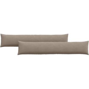 vidaXL Zitkussens 2 pcs Taupe 200 x 40 cm Stof vidaXL Zitkussens 2 pcs Taupe 200 x 40 cm Stof