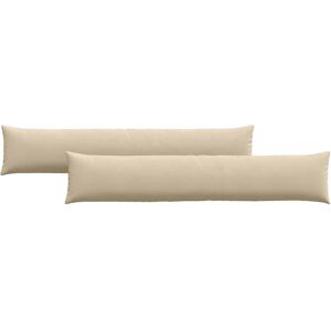 vidaXL Zitkussens 2 pcs Crème 200 x 40 cm Stof vidaXL Zitkussens 2 pcs Crème 200 x 40 cm Stof