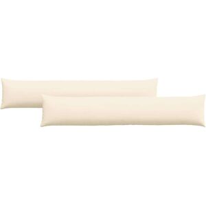 vidaXL Zitkussens 2 pcs Crème 200 x 40 cm Corduroy stof vidaXL Zitkussens 2 pcs Crème 200 x 40 cm Corduroy stof