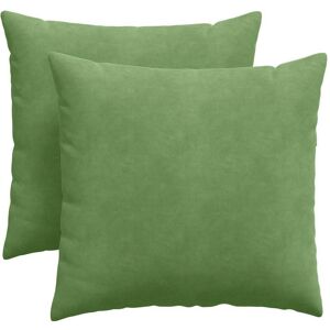 vidaXL Zitkussens 2 pcs Lichtgroen 45 x 45 cm Corduroy stof vidaXL Zitkussens 2 pcs Lichtgroen 45 x 45 cm Corduroy stof